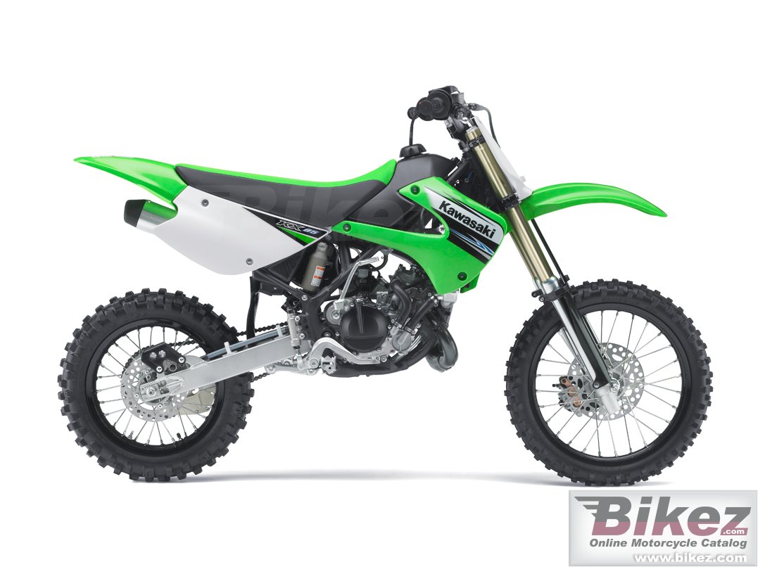 Big Kawasaki kx 85 motocross picture and wallpaper from Bikez.com